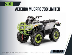 ARCTIC CAT ALTERRA MUDPRO 700 2018