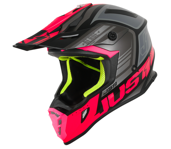 CASCO JUST1 J38 BLADE FLUO FUXIA/BLACK MATT S